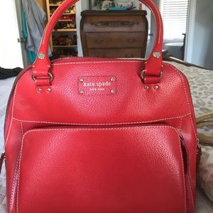 Red Kate spade bag